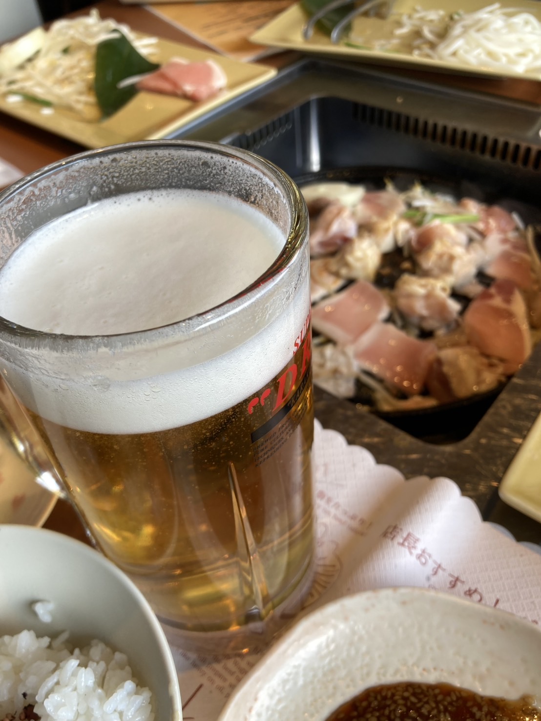 お肉の焼き上がり